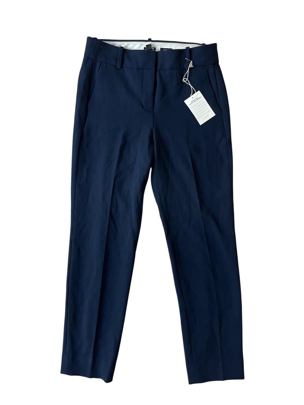 NWT J CREW CAMERON BLUE TROUSERS WORK PANTS WOMENS 4